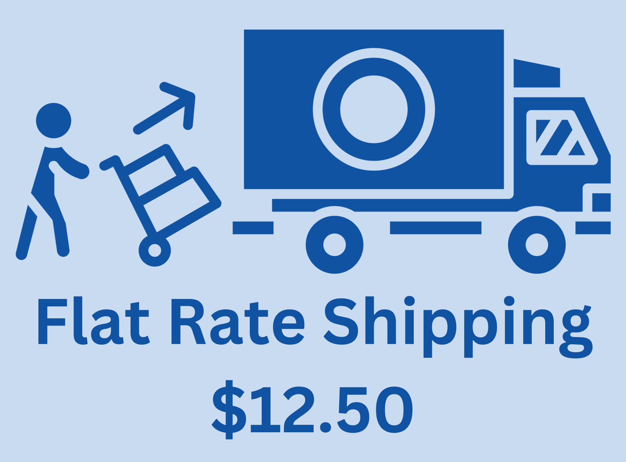 Flat Rate Shipping $12.50